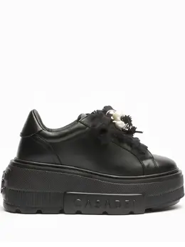 Casadei: Чёрные кроссовки 