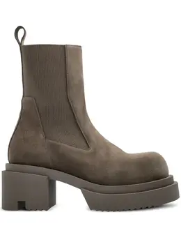 Rick Owens: Коричневые ботинки 