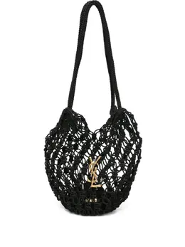 Saint Laurent: Чёрная сумка-шоппер 