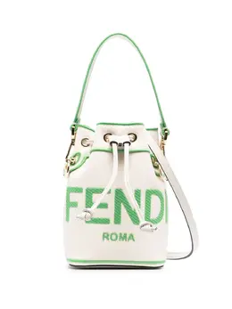 FENDI: Белая сумка  Mon Tresor