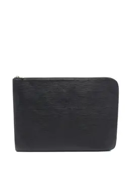 Louis Vuitton Pre-Owned: Тёмный клатч 