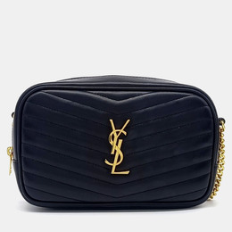 Saint Laurent Paris: Чёрная сумка через плечо  Lou