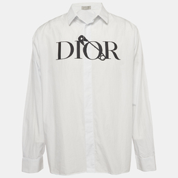 Dior Homme: Рубашка с принтом 