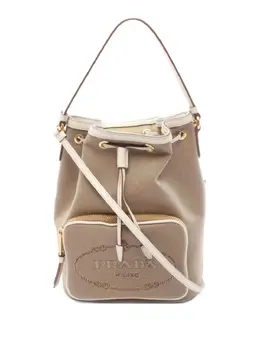 Prada Pre-Owned: Бежевая сумка 