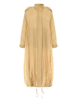 Alberta Ferretti: Бежевое пальто 