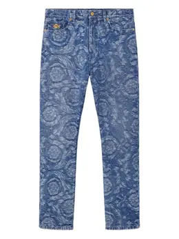 Versace: Голубые джинсы  Barocco