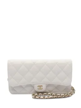 CHANEL Pre-Owned: Белый кошелёк 