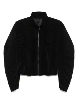 Homme Plissé Issey Miyake: Чёрная куртка 