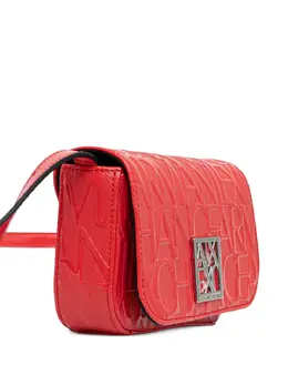 Armani Exchange: Красная сумка через плечо 