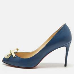 Christian Louboutin: Синие босоножки 
