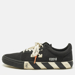 Off-White: Чёрные кроссовки  Vulcanized