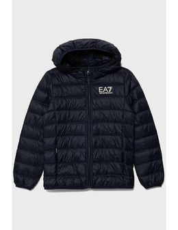 EA7 EMPORIO ARMANI: Сині пуховики 