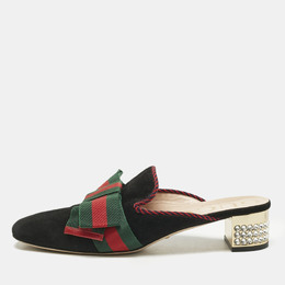 Gucci: Чёрные сабо  Sylvie
