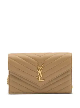 Saint Laurent: Бежевый клатч  Envelope