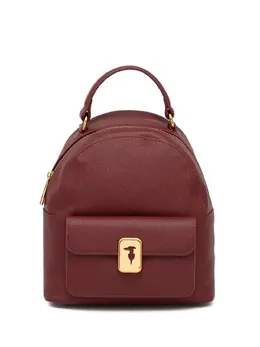 Trussardi: Бордовый рюкзак 