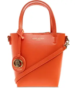 Kurt Geiger London: Оранжевая сумка-шоппер 