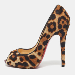 Christian Louboutin: Коричневые босоножки 