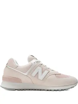 New Balance: Розовые кроссовки  574