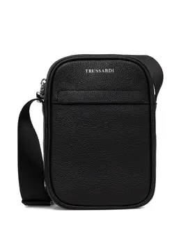 Trussardi: Чёрная сумка 