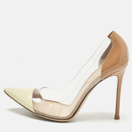 Gianvito Rossi: Бежевые туфли  Plexi