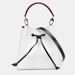 Louis Vuitton: Белая сумка  Épi