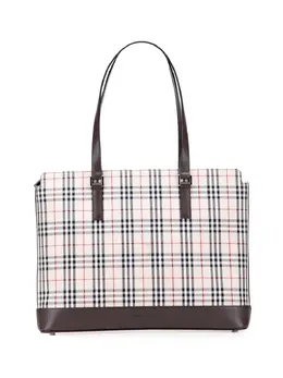 Burberry Pre-Owned: Коричневая сумка-шоппер 