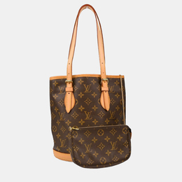 Louis Vuitton: Коричневая сумка-шоппер 