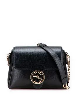 Gucci Pre-Owned: Чёрная сумка через плечо 