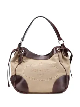 Prada Pre-Owned: Коричневая сумка 