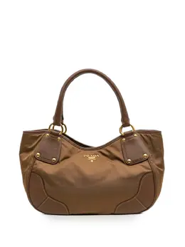 Prada Pre-Owned: Коричневая сумка-шоппер 
