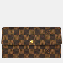 Louis Vuitton: Коричневый кошелёк 