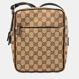 Gucci: Бежевая сумка  GG
