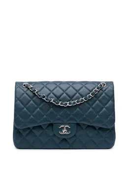 CHANEL Pre-Owned: Голубая сумка 