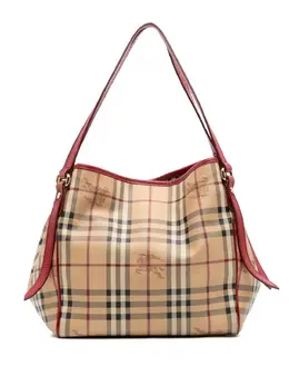 Burberry Pre-Owned: Коричневая сумка-шоппер 