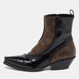 Louis Vuitton: Чёрные ботинки 