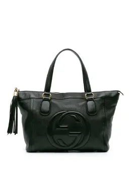 Gucci Pre-Owned: Чёрная сумка-шоппер 