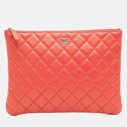 Chanel: Красный клатч 