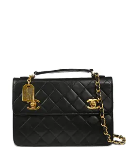 CHANEL Pre-Owned: Чёрная сумка 