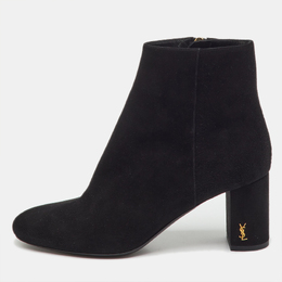 Saint Laurent Paris: Чёрные ботинки  Loulou
