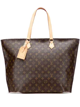Louis Vuitton Pre-Owned: Коричневая сумка-шоппер 