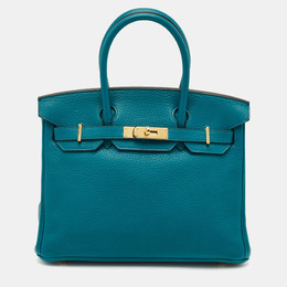 Hermes: Голубая сумка  Birkin 30