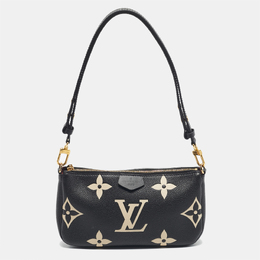 Louis Vuitton: Чёрная сумка  Pochette Accessoires