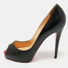Christian Louboutin: Чёрные босоножки 