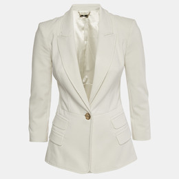 Elisabetta Franchi: Белый жакет 