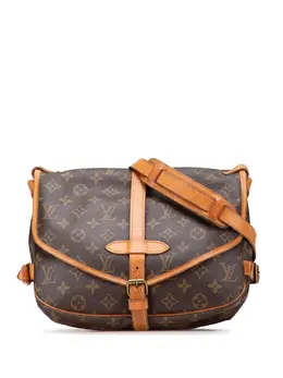 Louis Vuitton Pre-Owned: Коричневая сумка через плечо 