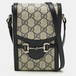 Gucci: Бежевая сумка  Horsebit 1955