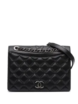 CHANEL Pre-Owned: Чёрная сумка через плечо 