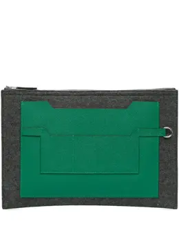 Hermès Pre-Owned: Серый клатч 