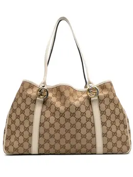 Gucci Pre-Owned: Коричневая сумка-шоппер 