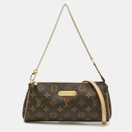 Louis Vuitton: Коричневая сумка  Pochette